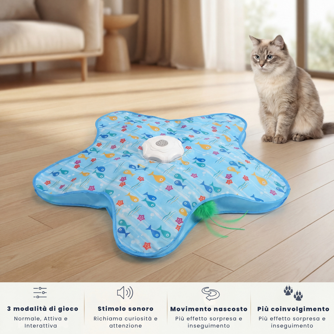 IstintoMiao™ - Gioco interattivo automatico per stimolare l’istinto del tuo gatto